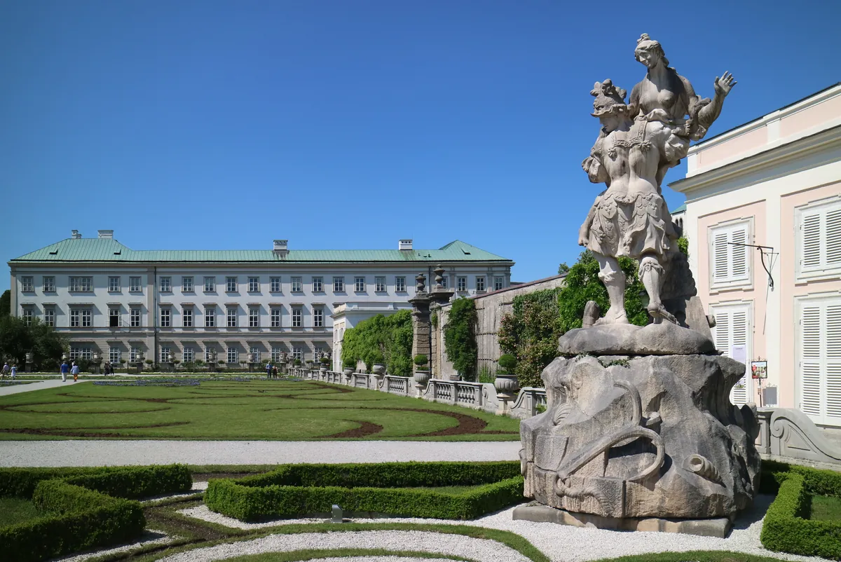 Mirabell Palace and the Baroque Mirabell Gardens in Salzburg